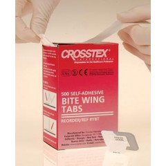 CROSSTEX BITE WING TABS - Self Adhesive Tabs, 500/bx - Made in USA